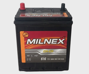 Milnex 616 12V 38Ah 380 CCA Maintenance-Free Automotive Battery